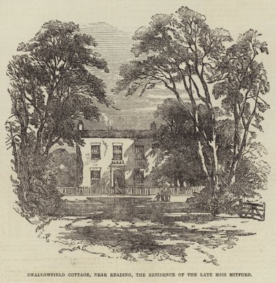 Swallowfield Cottage, nabij Reading, de residentie van wijlen Miss Mitford door Samuel Read